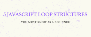 JavaScript loop structure