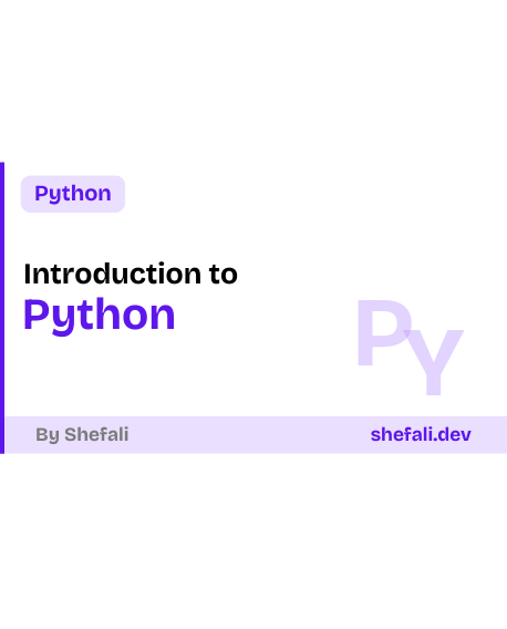 Introduction to Python