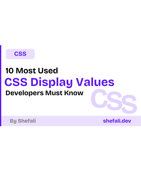 CSS Display Values