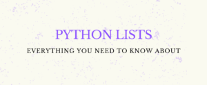 Python Lists