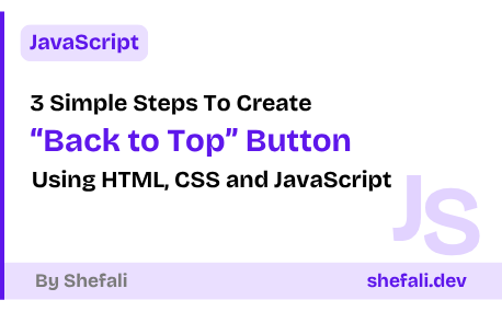 Create a "Back to Top" Button
