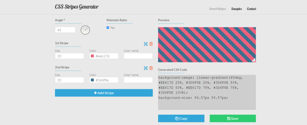 CSS Strips Generator