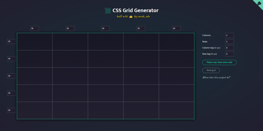 CSS Grid Generator