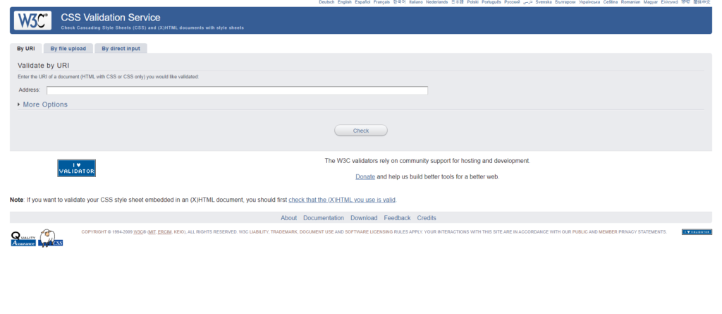 CSS Validator