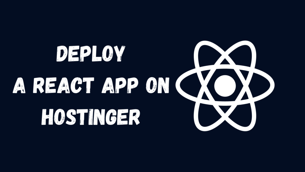 Deploy a react app on hostinger