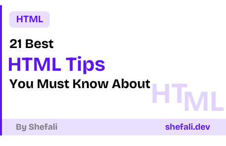 HTML Tips