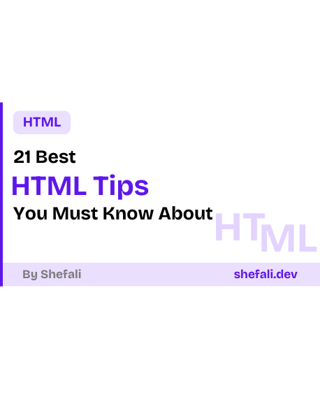 HTML Tips