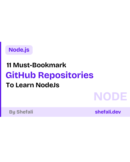GitHub Repositories to learn NodeJs