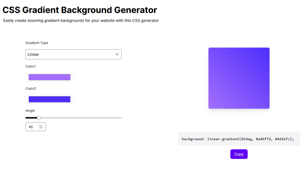 Gradient Background Generator