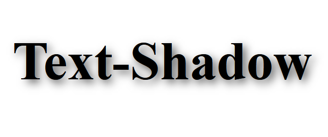 CSS Text Shadow Effect