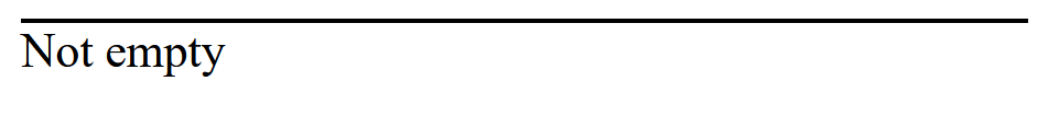 CSS :empty pseudo class
