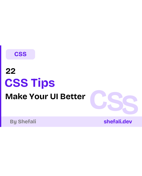 css tips to make your UI better