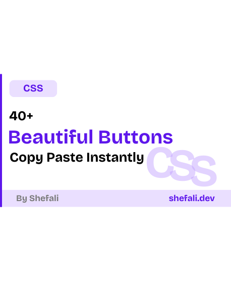 40+ Beautiful CSS Buttons