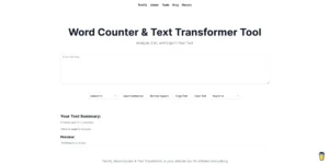 Textify - Word Counter & Text Transformer