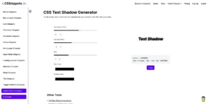 CSS Text Shadow Generator