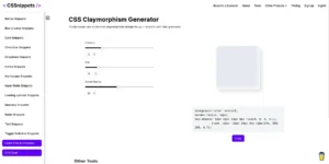 CSS Claymorphism Generator
