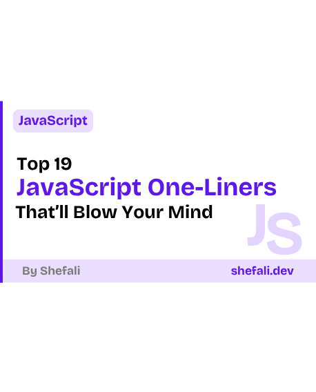 JavaScript One-Liners