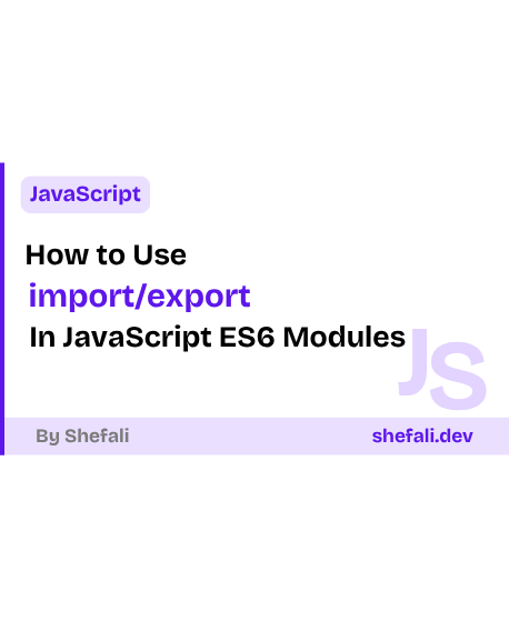 JavaScript ES6 Modules