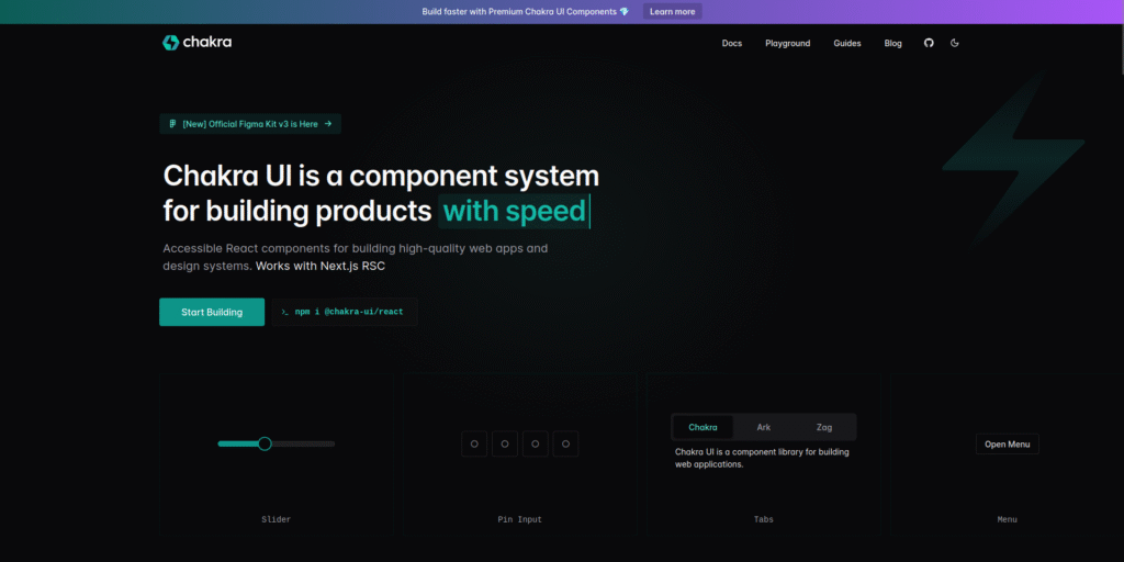 Chakra UI - React Component Libraries