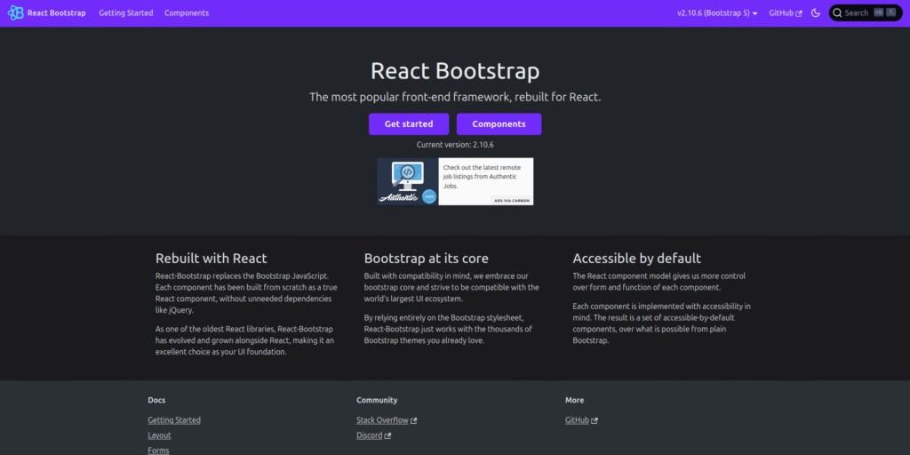 React Bootstrap