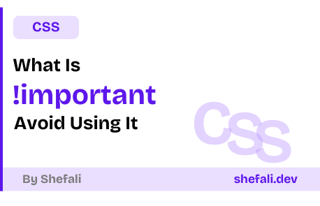 !important in CSS