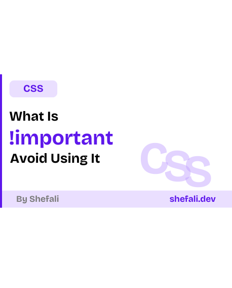 !important in CSS