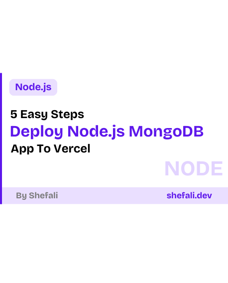 Deploy Your Node.js + MongoDB App to Vercel