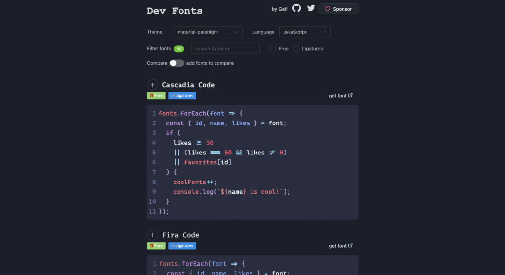 DevFonts