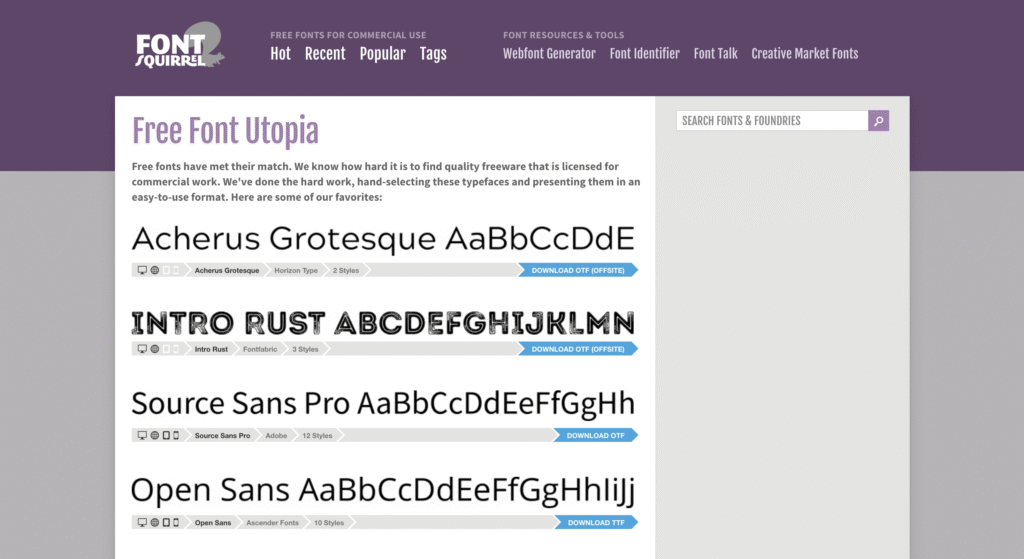 FontSquirrel