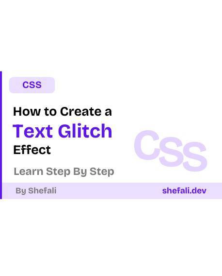 Text Glitch Effect with CSS
