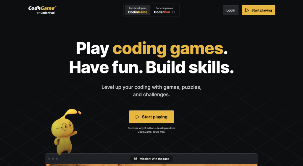 Turn coding practice into a game-like experience