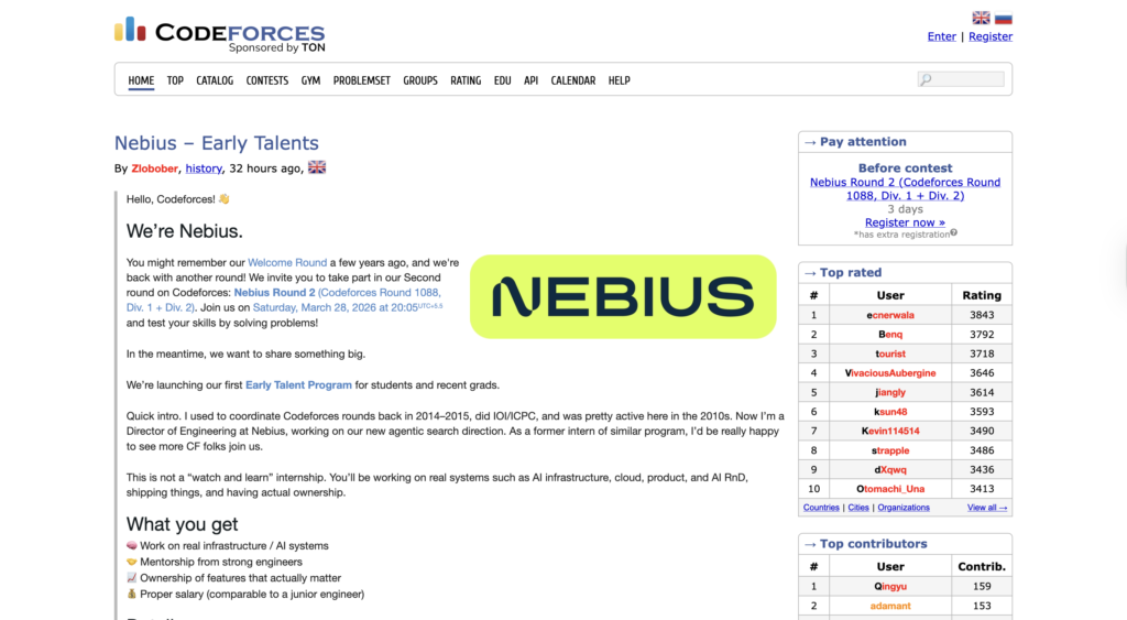 Codeforces - Websites to Practice HTML CSS and JavaScript