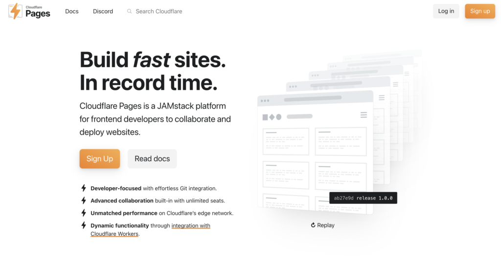 Cloudflare Pages - free hosting platforms