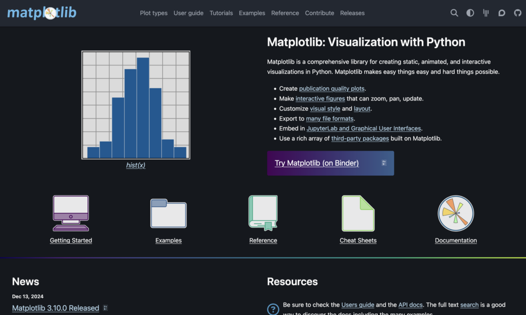 Matplotlib Python library