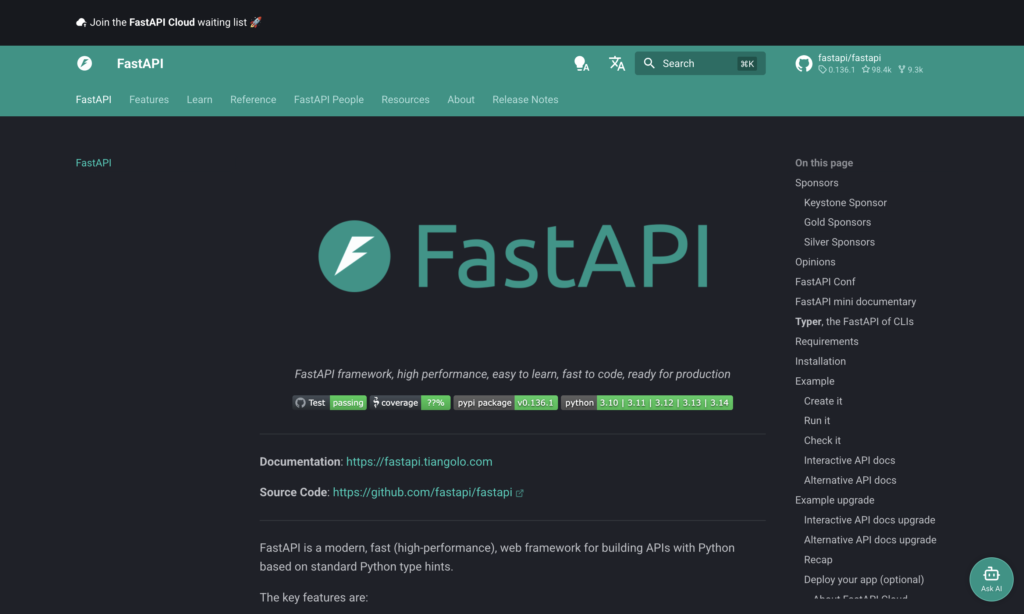 FastAPI Python Library