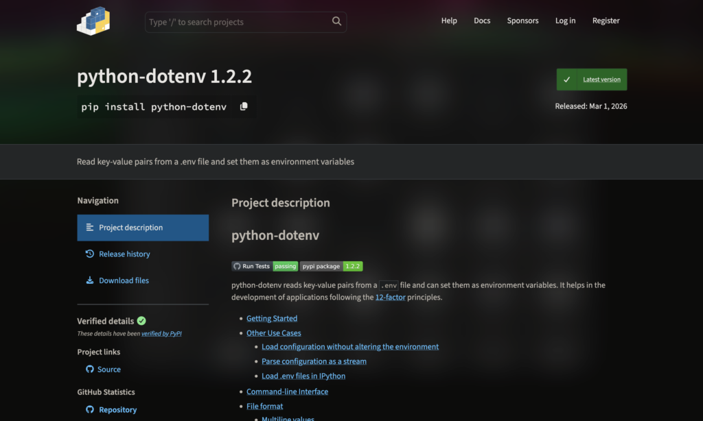python-dotenv