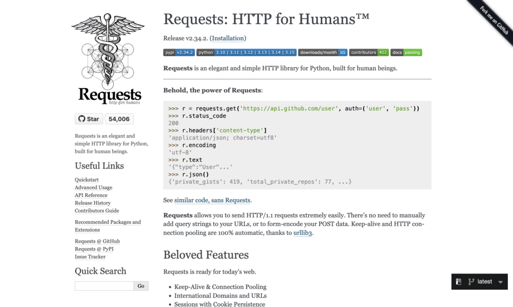 Requests Python Library
