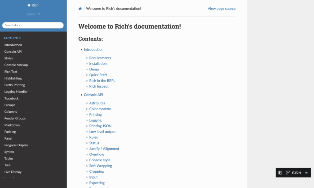 Rich Python Library