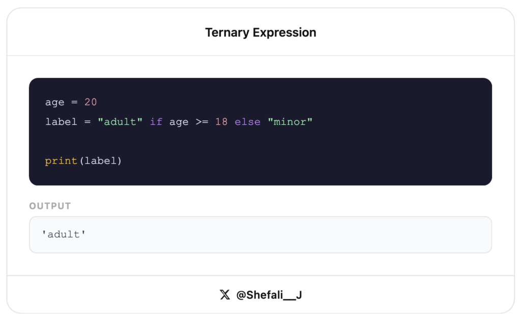 Ternary Expression
