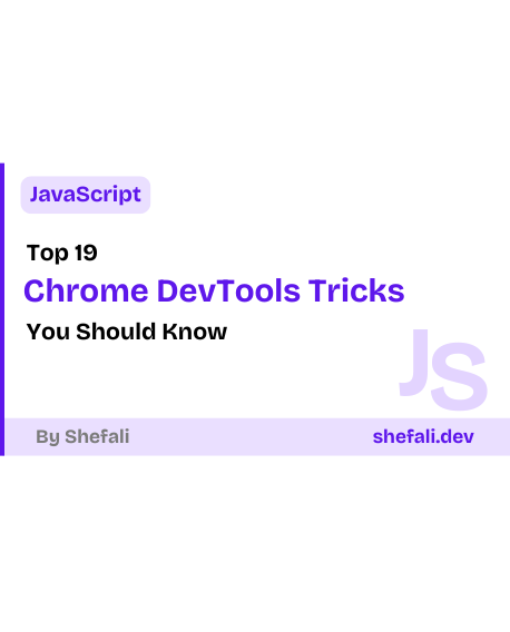 Chrome DevTools Tricks