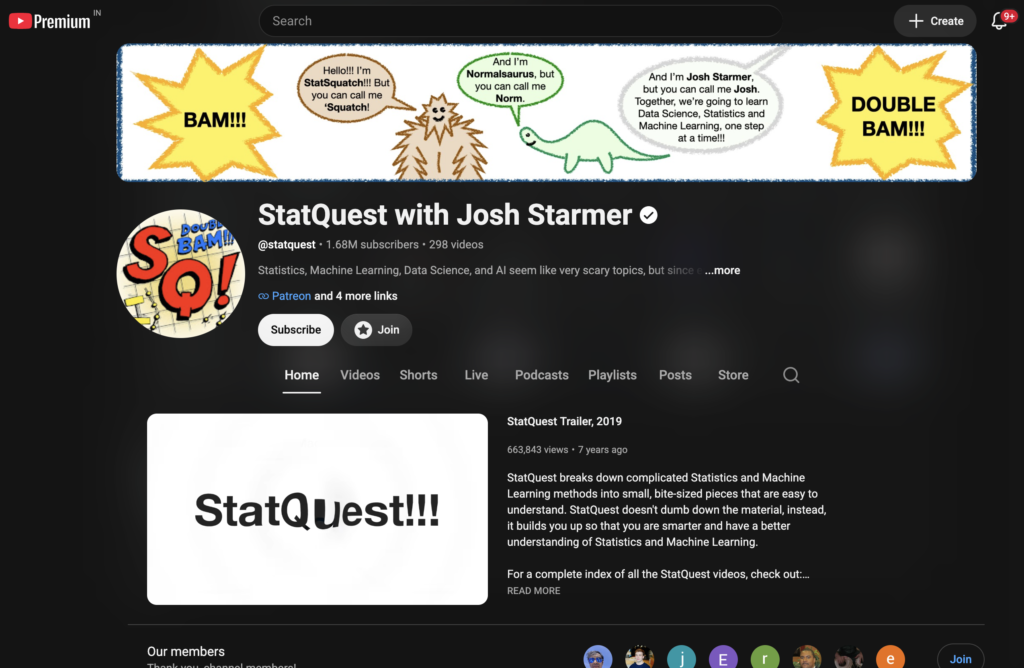 StatQuest with Josh Starmer