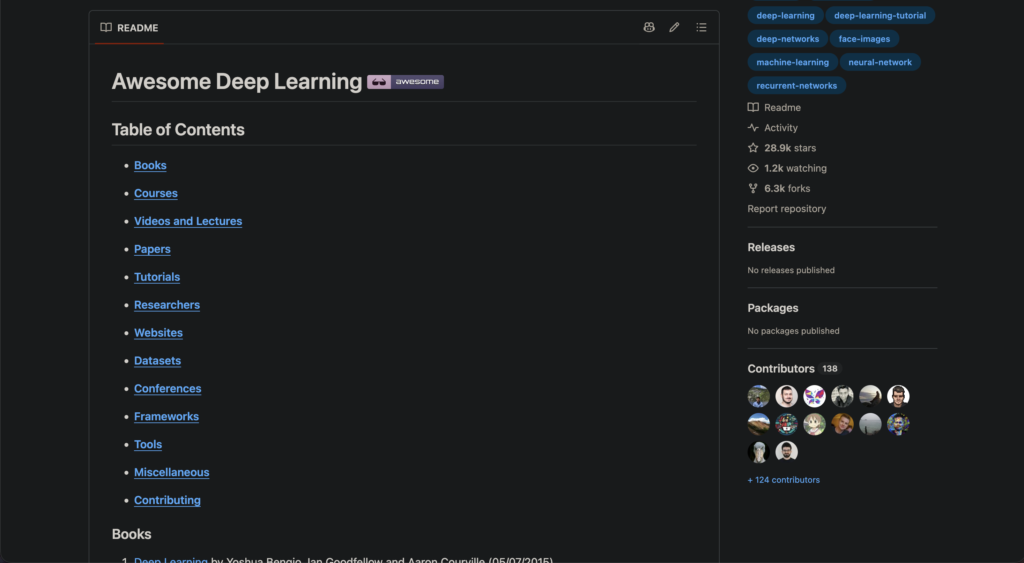 Awesome Deep Learning - GitHub Repositories to Learn AI